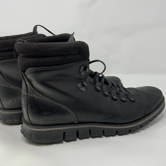 Cole Haan Zerogrand waterproof black hikers hiking boots Mens 9 Womens 10.5 - Picture 5 of 6